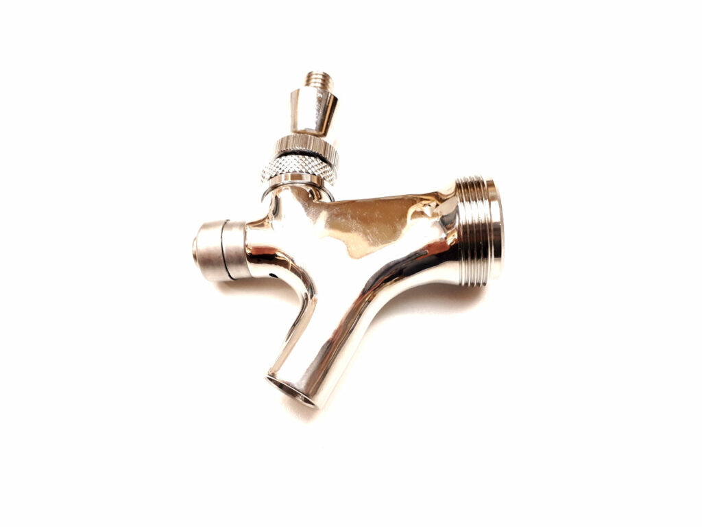 8965 self closing beer faucet with stainless steel lever