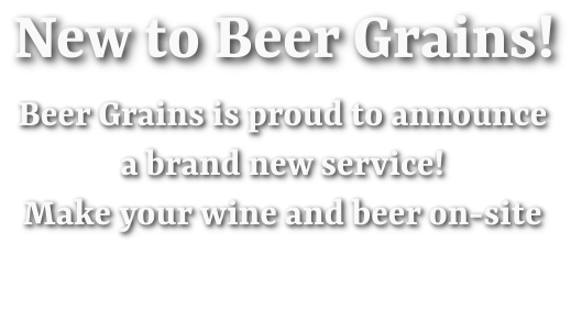 New to beer grains slogan